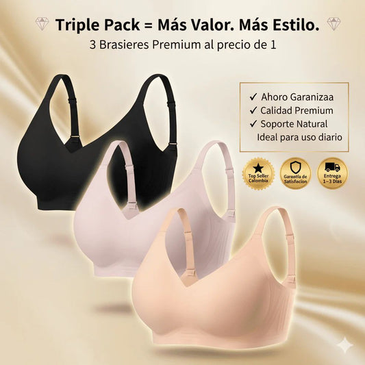 Brasier UltraLift® Pack X3| Mas Seguridad (colores surtidos)
